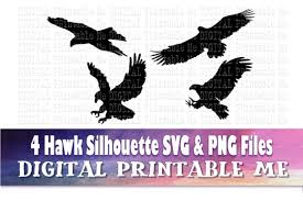 Download Hawk Silhouette Bird Of Prey Graphic By Digitalprintableme Creative Fabrica SVG Cut Files