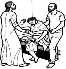 Ordinary 5b bulletin art & coloring pages. Jesus Healed Peter S Mother In Law Matthew 8 14 17 Mark 1 29 31 Luke 4 38 39
