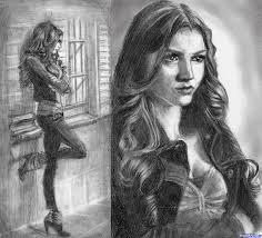 How To Draw A Woman Katherine Pierce The Vampire Diaries 1 000000015153 5 Png 2562 2322 Vampire Drawings Drawing Anime Bodies Vampire