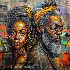 Graffiti Abstract Art Concept Sharing