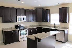 Picture Of Small L Shaped Kitchen Design Dark Cabinet Kitchen Furniture Design Modern Kitchen Cabinets Kitchen Layout
