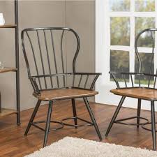 This english styled element features a supportive and decorative wooden frame. Arm Chair Dining Chairs Kitchen Dining Room Furniture The Home Depot