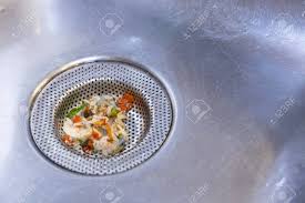 kitchen sink waste filter trapped food