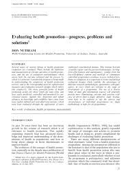 Pdf Book Evaluating Health Promotion