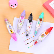 1 X Cartoon Animals Correction Tape Masking Tape Adhesive Tape Kawaii Stationery School Supplies Diy Scrapbookin Kids Stationery Masking Tape Kawaii Stationery