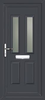 White upvc door and frame. Coloured Upvc Doors