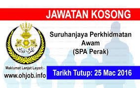 Portal jawatan kosong kerajaan dan swasta di malaysia, jawatan kosong, tip mendapatkan kerja, kerja kerajaan, jawatan kosong spa, kerja kosong terkini artikel terkini. Jawatan Kosong Suruhanjaya Perkhidmatan Awam Spa Perak 25 Mac 2016 Jawatan Kosong Kerajaan Swasta Terkini Malaysia 2021 2022