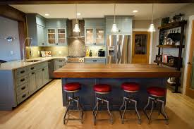 An open concept floor plan typically turns the main floor living area into one unified space. Kitchen Living Room Remodel With Open Floor Plan Farmhouse Kitchen Seattle By Jennifer Ryan Design Houzz