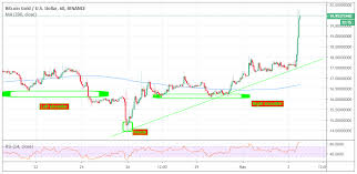 Bitcoin Gold Btg Spikes Incredibly Stepping Above 20 00