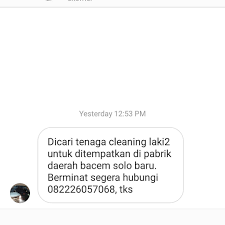 Di prioritaskan yang sudah bekerja di usaha jasa cleaning service. Lowongan Kerja Cleaning Service Di Solo Baru Info Loker Solo