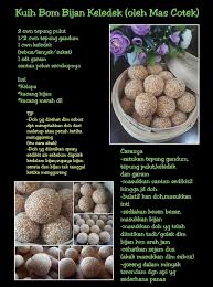 *jika menggunakan desiccated coconut, kurangkan sedikit. Resepi Kuih Bom Bijan Inti Kacang Hijau Pawtaste Com