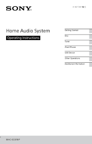 If yes, then here you will find several ways to unlock your mobile phone. Sony Mhc Ec619ip Operating Instructions Manual Pdf Download Manualslib