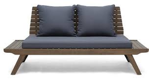 Bullock Outdoor Wooden Loveseat With Cushions In 2021 Outdoor Wood Furniture Lounge Chair Outdoor Patio Chairs