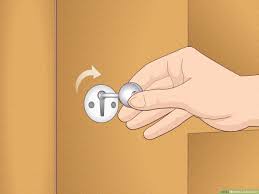 Remove the bolt in the middle. 5 Ways To Lock A Door Wikihow