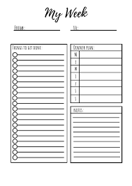 Monthly Bundle Black And White Theme Monthly Weekly Daily Planner Printables Black And White Theme Printable Planner Planner Inserts Printable
