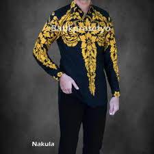 Jual kemeja batik pria baju batik koko cowok bk10 baru sumber : 30 Model Batik Pria Lengan Panjang