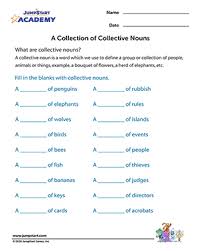 Esl kids worksheets, esl teaching materials, resources for children, materials for kids printable efl/esl pdf worksheets to teach, spelling,phonics worksheets, reading and vocabulary to kids. A Collection Of Collective Nouns Kids Worksheet Jumpstart