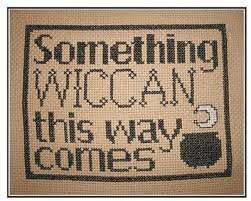 The earth spirit cross stitch pattern measures 186 stitches wide by 187 stitches high. Something Wiccan Cross Stitch Pattern