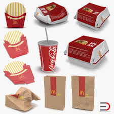 3d Mcdonalds Packaging Collection 2 Model Mcdonalds Burger Box 3d Model