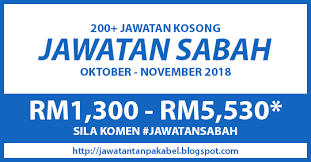 Jawatan kosong jabatan perpaduan negara da… warganegara malaysia yang berminat dan memenuhi kriteria yang telah ditetapkan dijemput untuk memohon jawatan kosong di suruhanjaya perkhidmatan awam malaysia (spa) sebagai : Terbaru 200 Jawatan Kosong Negeri Sabah Ambilan Oktober November 2018 Salam Kerjaya