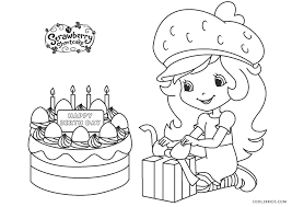 Coloring pages for kids strawberry shortcake cartoons bright. Free Printable Strawberry Shortcake Coloring Pages For Kids