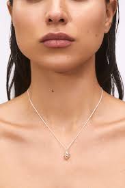 Dice Necklace in Sterling Silver