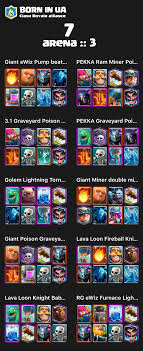 Arena 7 3 Clash Royale Clash Royale Deck Clash Royale Cards