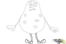 Coloring pages for birthday party, coloring pages on any topic, birthday party favor, birthday party games, pdf file. How To Draw The Potato From Sausage Party Drawingnow