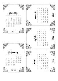Black And White Calendar Fre Printable 2018 Calendars Black White Version Scrappystickyinkymess Planner Calendar Printables Calendar Printables Mini Calendars