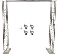 Amazon.com: 8.9 ft Height Square Aluminum Truss Goal Post ...