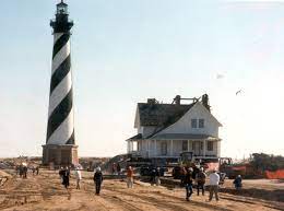 Instead, the engineer accidentally mixed up the plans, and cape lookout's lighthouse now sports the black diamond design. Moving The Cape Hatteras Lighthouse Cape Hatteras National Seashore U S National Park Service