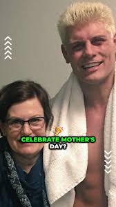 🌟 Cody Rhodes shares a heartwarming moment with his mom during a live  event. Family connections are everything ❤️🤗 . . . #CodyRhodes #MothersDay  #FamilyLove