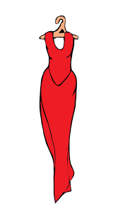 Slip a righe colorato vestito per le donne. Disegno Di Vestito Da Sera A Colori Per Bambini Disegnidacolorareonline Com