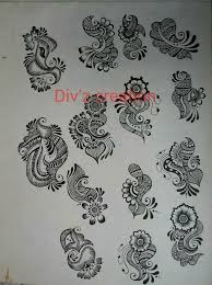 Mehendi Pencil Design Henna Patterns Mehndi Designs Pencil Design
