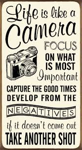 And if things don't work out, just take another shot.. Photography Quotes About Life Life Is Like A Camera Lens Focus On What S Important Capture Dogtrainingobedienceschool Com