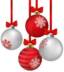 White And Red Hanging Christmas Ornaments Png Clipart Image Red Christmas Ornaments Christmas Ornaments To Make Christmas Ornaments