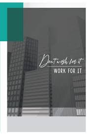 Amazon Com Dont Wish For It Work For It Goal Setting