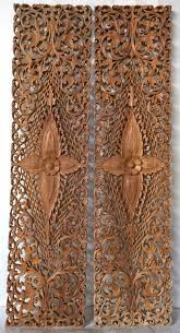 72 Pair Large Wood Wall Art Mandala Flower Wooden Sculpture Hand Craved Craving Teak Wood Panel Bohemian Decor Thai Reclaimed Rustic Modern Panel Wall Art Wood Wall Art Large Wood Wall