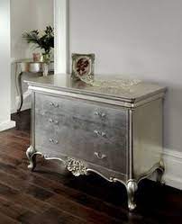 Metallic Painted Dresser Interiors Designed Com Furniture Diy Refinishing Furniture French Furniture