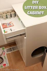 Make sure your litter box enclosure fits not just the litter box, but also the cat. Diy Litter Box Furniture Cabinet Laundry Room Cleanup