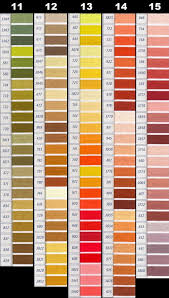 Dmc Perle Threads Color Chart Nakpunar