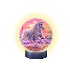 Shop for bepuzzled 3d horse crystal puzzle (98 pc) at kroger. 3d Puzzle Ball With Led Horses On The Beach Ravensburger 11843 72 Pieces Jigsaw Puzzles Horses Jigsaw Puzzle