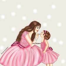 يوما ما سأزين طفلتيفي زينتي واجعلها انيقه كأمها ما اهتميت للتفاصيل كثر اهتمامي للفكره اتمنى تعجبكم Girly Pictures Romantic Art Mother Daughter Quotes