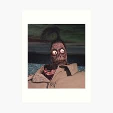 Anyone ever do the shrunken head guy? Beetlejuice Shrunken Head Guy Art Print By Annatater Redbubble