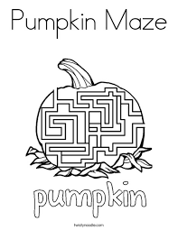 St patricks day maze puzzle. Pumpkin Maze Coloring Page Twisty Noodle