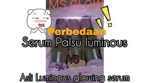 Kemasan serum luminous ms glow asli dan palsu. Perbedaan Asli Vs Palsu Dari Serum Ms Glow Luminous Youtube
