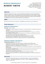 Healthcare Administrator Resume Samples Qwikresume