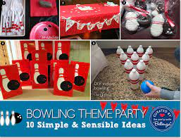 Bowling tablecloth for birthday party (54 x 108 in, 3 pack). 10 Bowling Party Favors Party Supplies Paper Party Supplies Kromasol Com