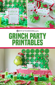 Shop favors for birthday, wedding, baby shower and more. Grinch Party Printables Spot Of Tea Designs