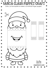 ‪Printable Paper Santa Claus Christmas Puppet - Festive DIY Craft for Kids -  Ezpzlearn.com‬‏